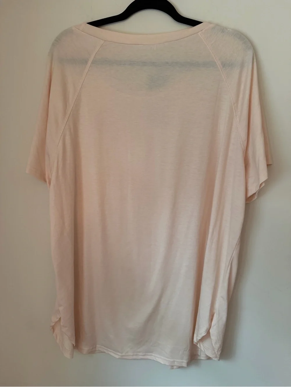 Newchoice Womens 2XL Blush Pink Crew Neck Short Sleeve T-Shirt NWT Soft Top